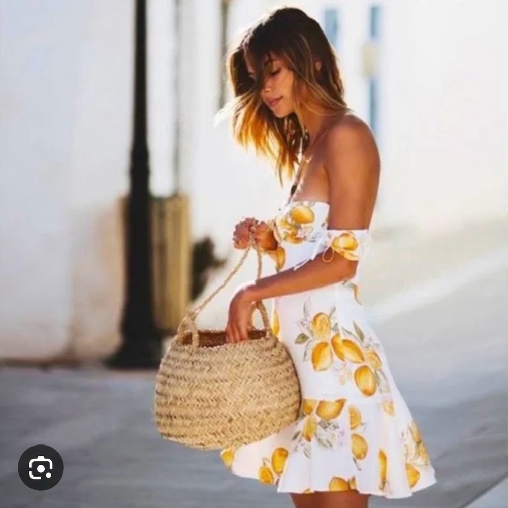 NWT For Love And Lemons Lemonade Off Shoulder Mini Dress